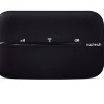 تصویر محصول مودم 4G LTE قابل حمل نزتک مدل NZT-77CT با باتری 2100 میلی‌آمپر، پشتیبانی از 10 کاربر همزمان، آنتن داخلی، پورت USB Type-C و شیار سیم کارت میکرو